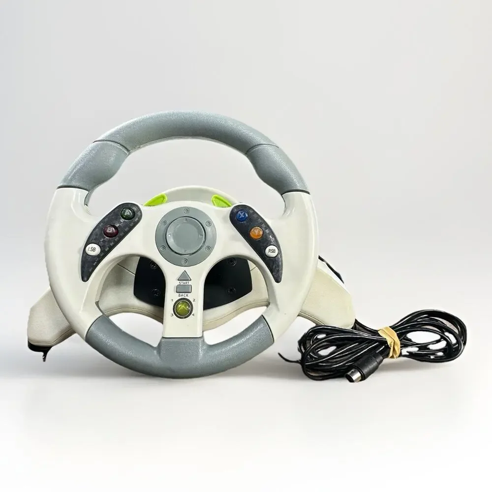 Mad Catz MC2 Xbox 360 Racing Wheel Controller Tested Works READ